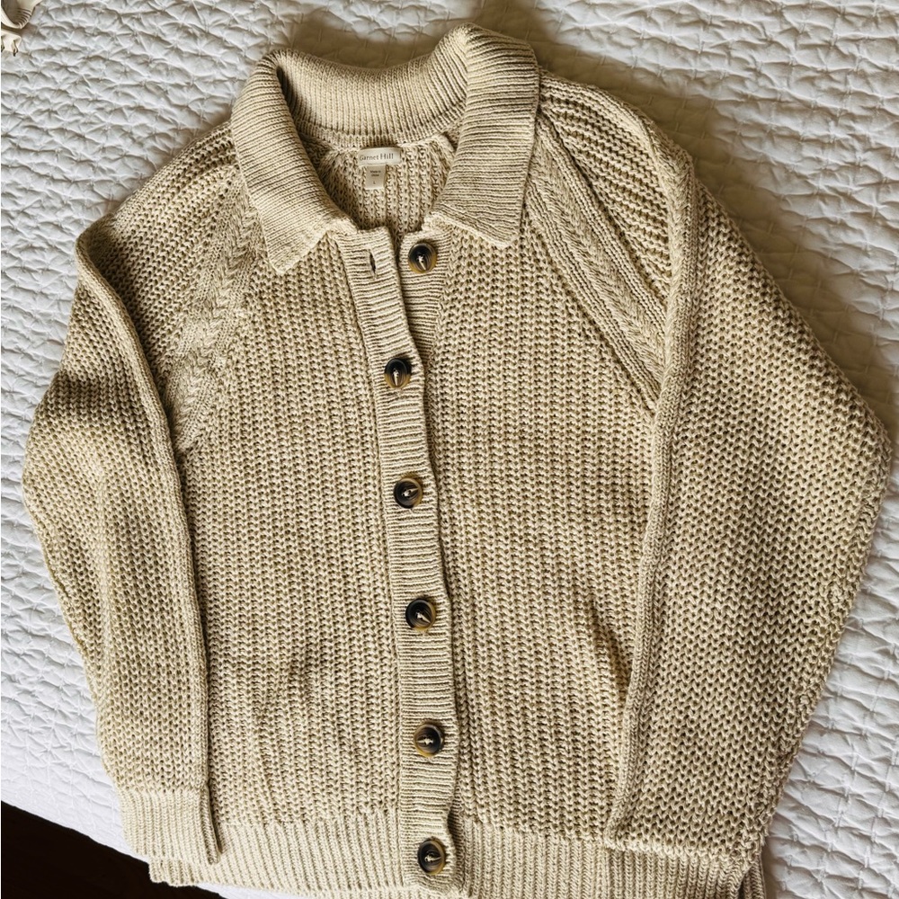 Garnet Hill linen & organic cotton sweater